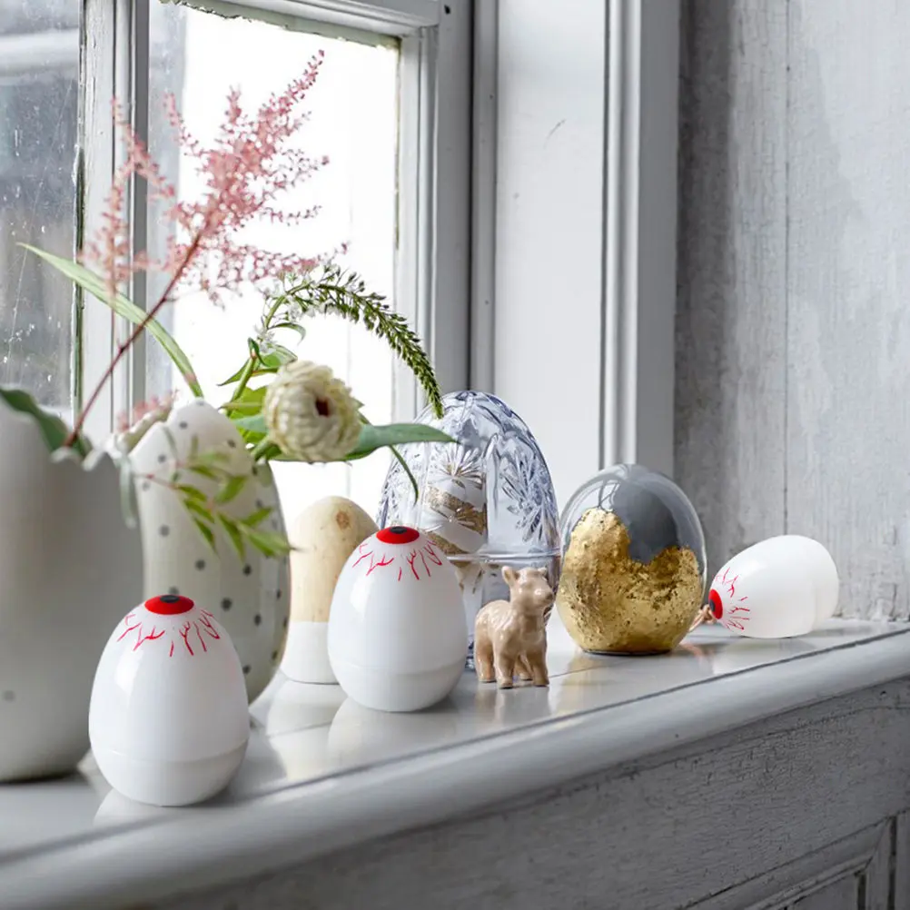 

Набор из 12 светодиодных ламп-глаз для Хэллоуина, декоративные беспламенные конические светильники для вечеринок, имитирующие пламя