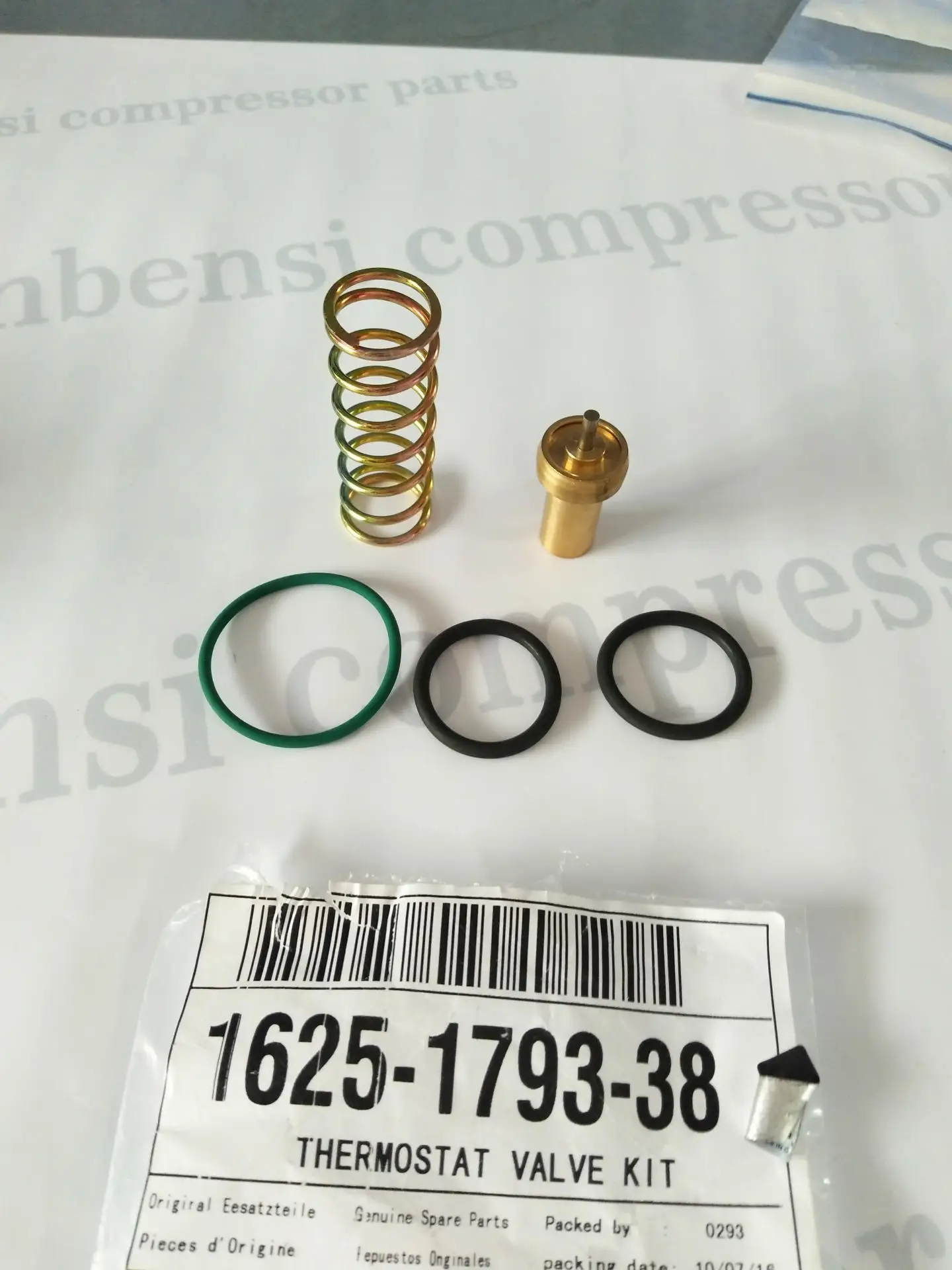 Thermostatic valve maintenance kit 1625179338 for air compressor accessories, please contact customer service if you buy it.