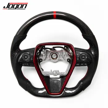 適用於豐田卡羅拉 E210 2019-2022 兩廂車的客製化碳纖維汽車方向盤,帶按鈕和框架蓋 8 最佳銷售 豐田卡羅拉 E210 兩廂車 - №5