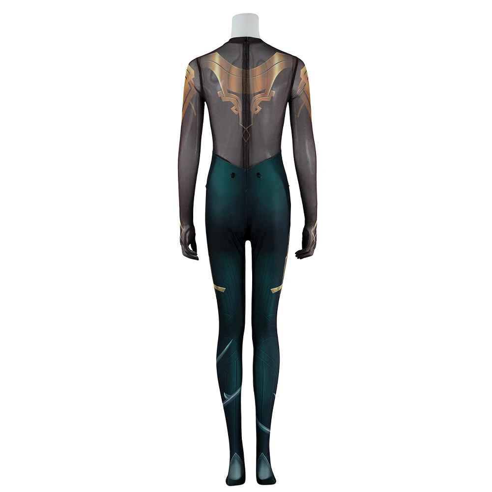 غامض ميل تأثيري ارتداءها LoL فانتازيا زي المرأة لعب الأدوار بذلة أقراط برقبة ملابس هالوين كرنفال حفلة البدلة #4