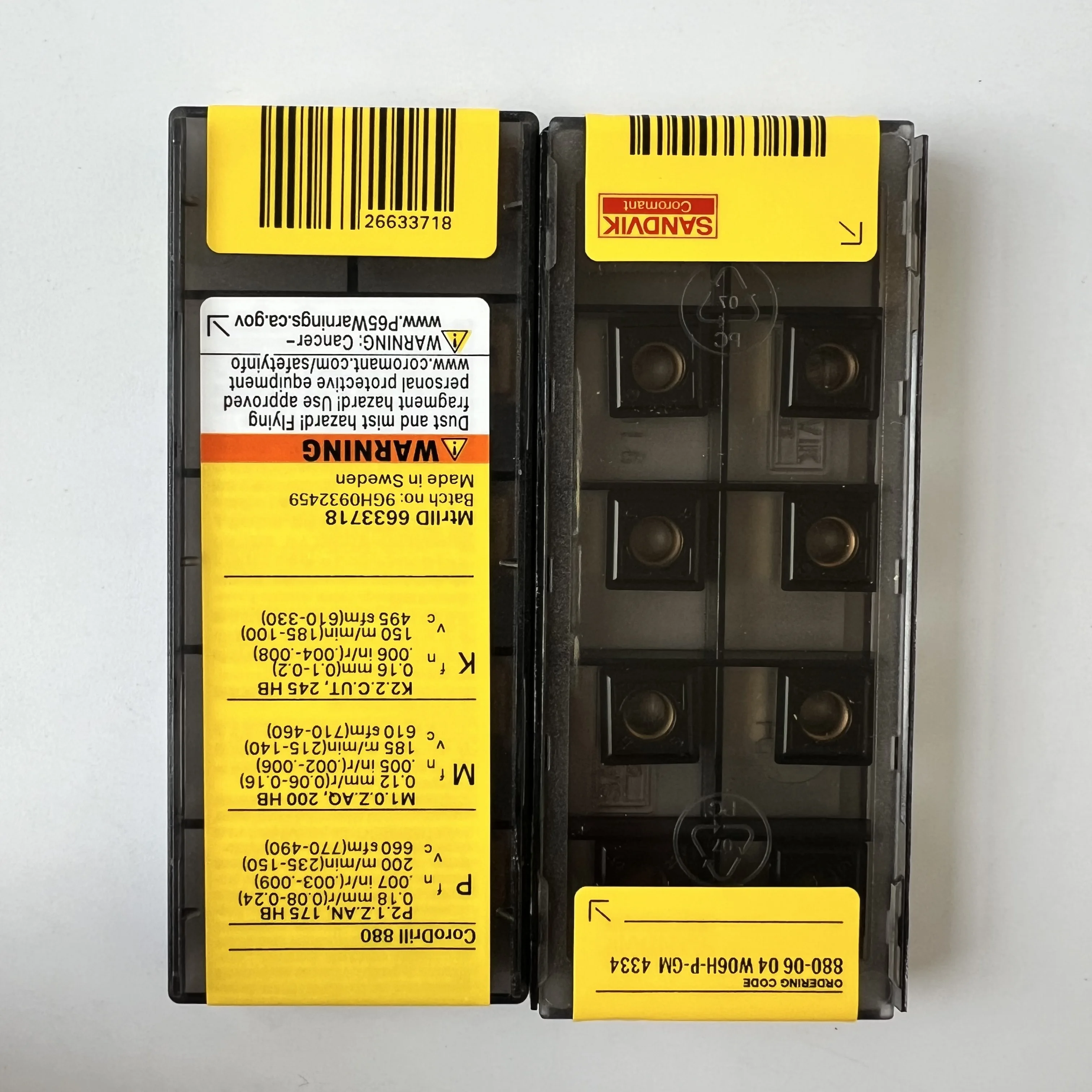 Hoja de aleación 880-0604W06H-P-GM 4334