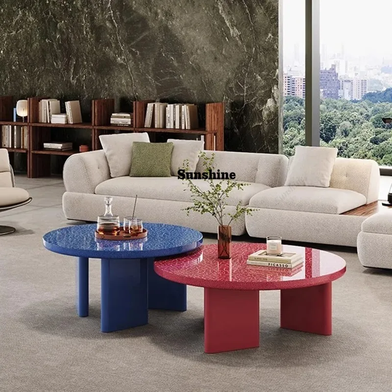 

Designer Cheap Coffee Table Aesthetic Small Space Saving Unique Minimalist Side Table Irregular Kaffee Tische Home Products