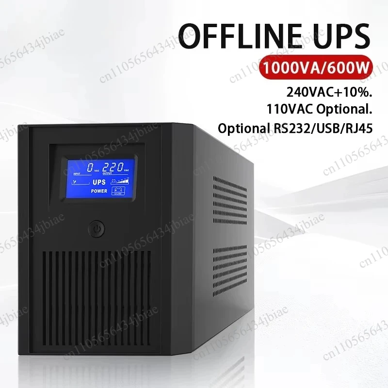 1000VA 2000VA 3000VA Standby Uninterruptible Power Supply UPS In-built Battery 12V 9Ah Backup  Power Ups for Laptop Desktop