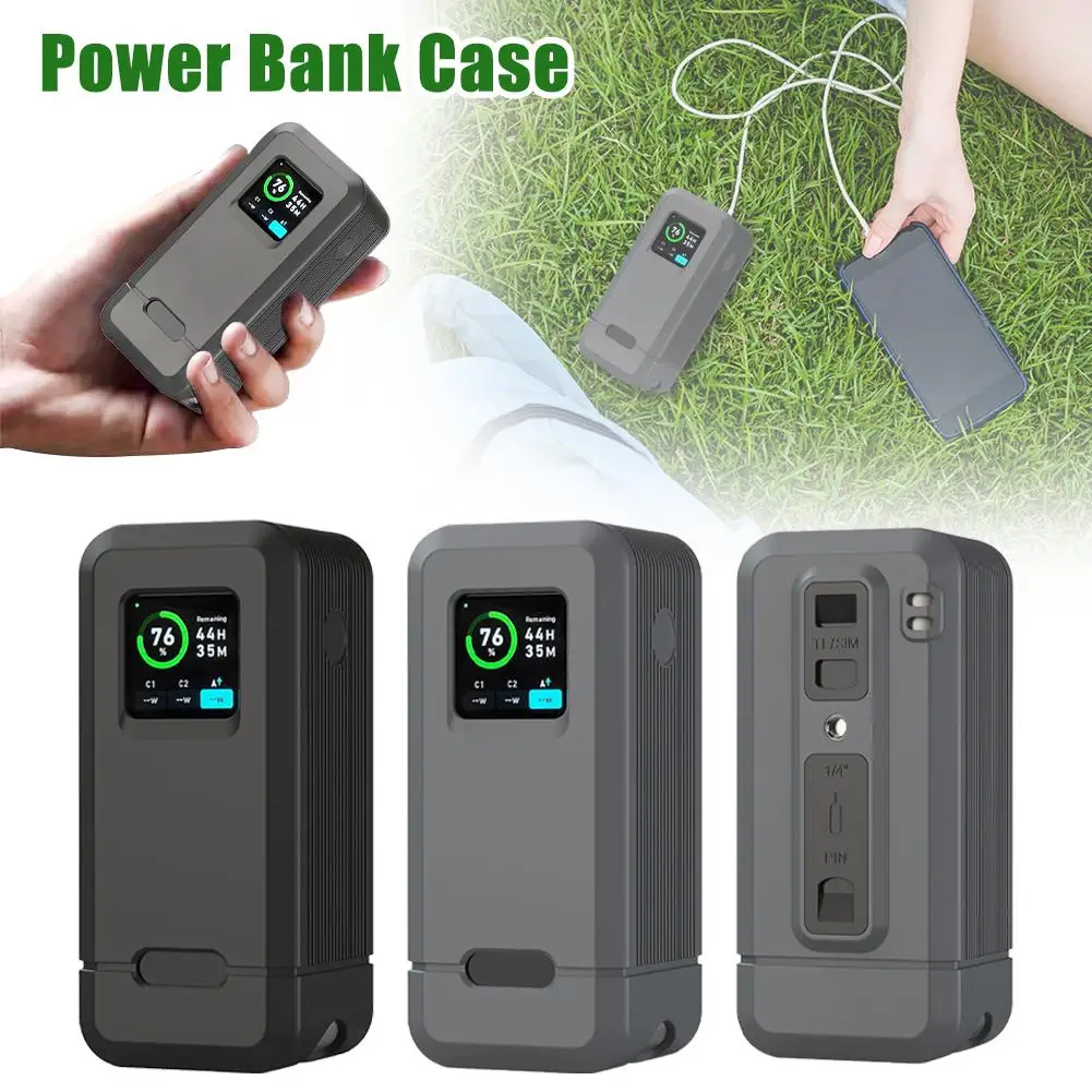 8*18650 Power Bank Cases Battery Holder Dual USB Type Box L8 C DIY Storage Case Shell Charge Battery DIY B8L3