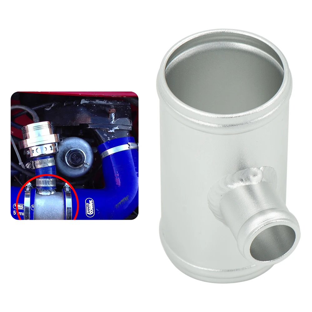 High Quality Aluminum BOV T-pipe OD 54mm outlet 25mm Blow Off Valve T Joint Adaptor