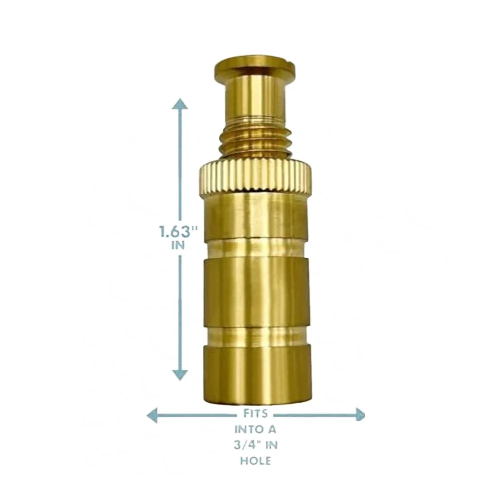 Brass Pool Cover Anchors for 3 4 inch Holes Long Lasting Pool Safety Fasteners Compatible with Most Cover Brands 5 or 10 Pieces