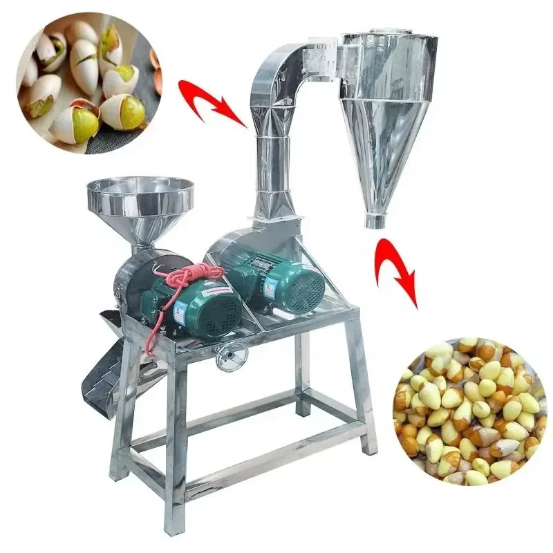 2026 Electric Household Nut Shelling Machine for Ginkgo and Pistachios with Shell Separation and Feeding Mechanism