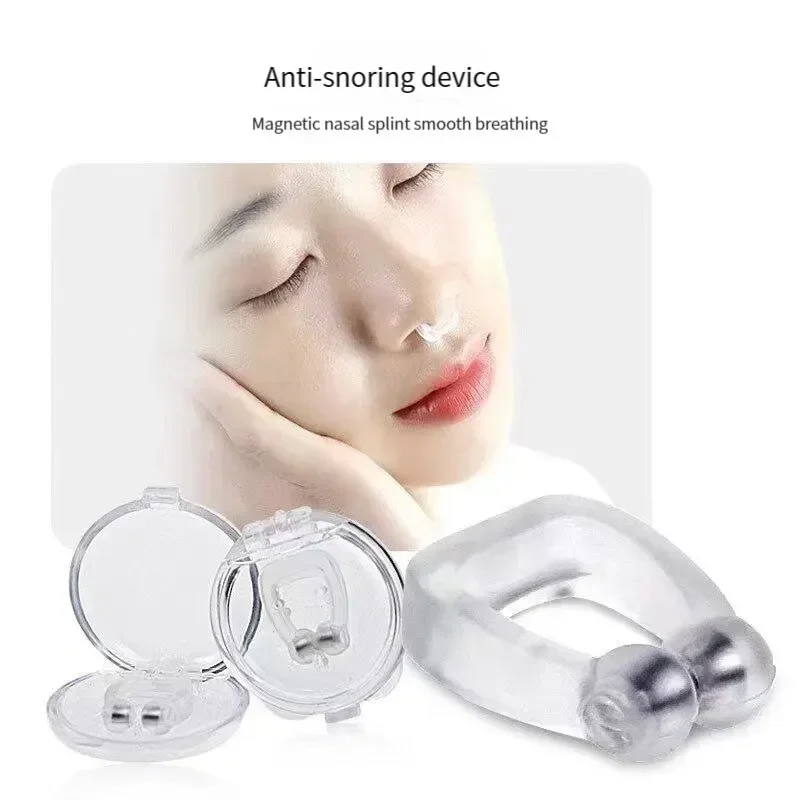 코골이 Anti-Snoring Device Magnet Anti Snoring Nose Clip Silicone Stop Snoring Devices Breathe Improve Sleeping Aid Tools