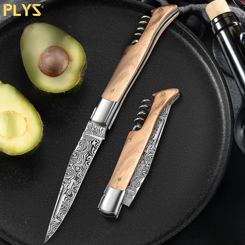 PLYS-Sharp and high hardness outdoor portable multifunctional knife，folding fruit knife, high-end household knife, rope cutter