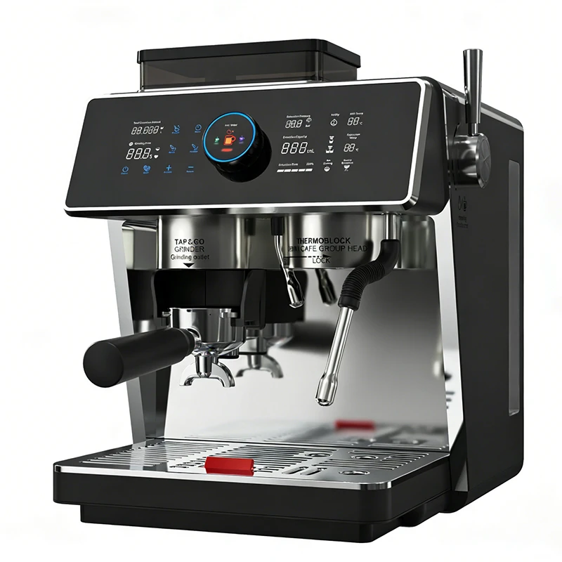

Semi Automatic Espresso Machine 19 Bar Pump Stainless Steel Coffee Machine for Home