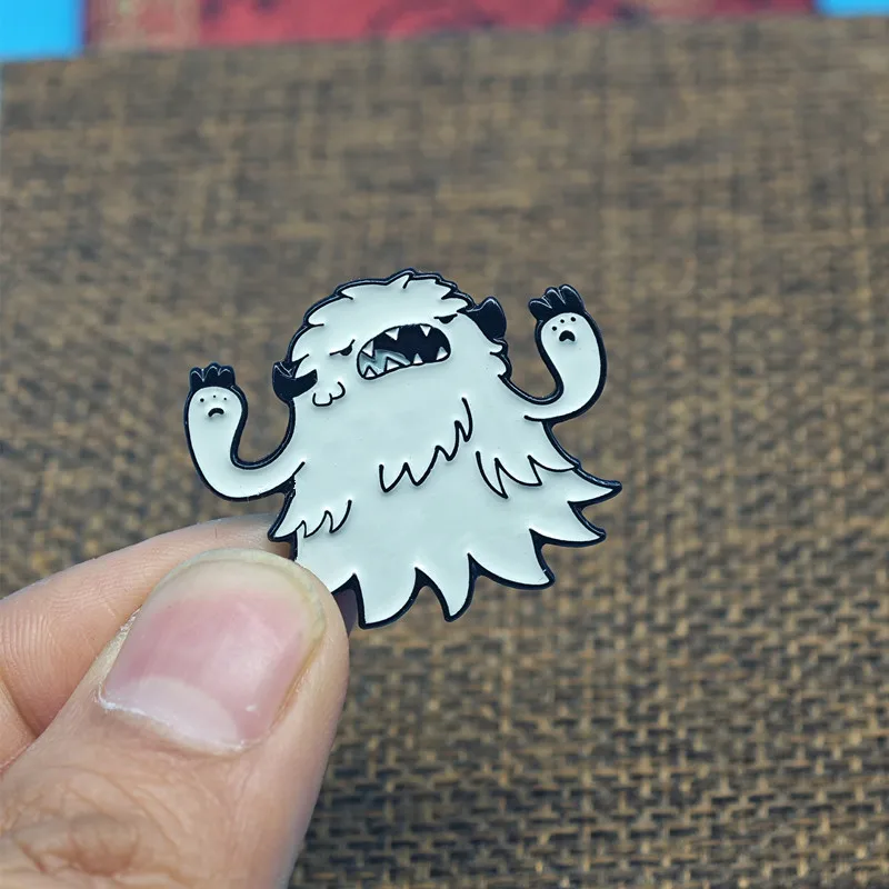 Langas Yeti Lapel Pin Anime SK8 The Infinity Langa Hasegawa Snow Badge Kawaii Peripheral Jewelry