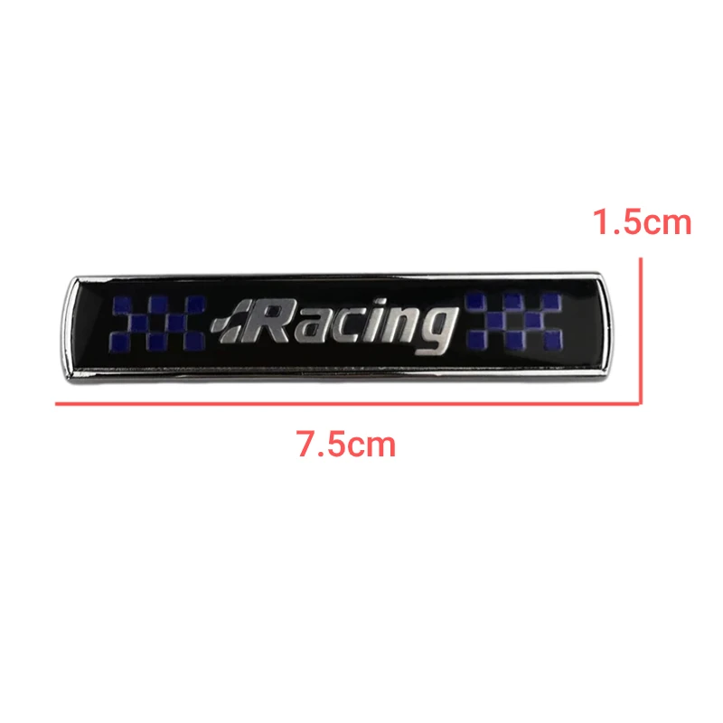 2pcs Metal Car Fender Side Trunk Badge Sticker for Ford Racing ECOBOOST Logo Fiesta Focus Mondeo Kuga Ranger Transit Accessories