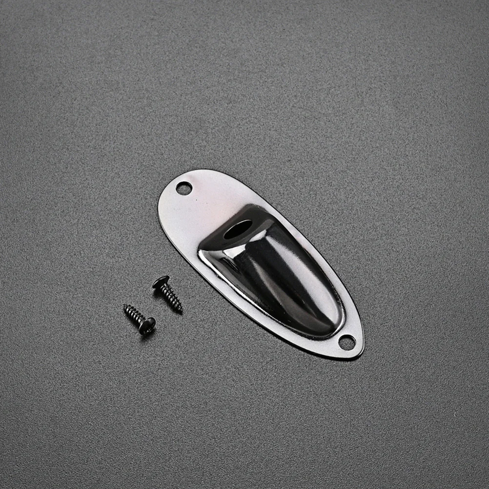 

Guitar Jack Plate Electric Accessory Useful Replacement Part Substitute Practical Metal for Output