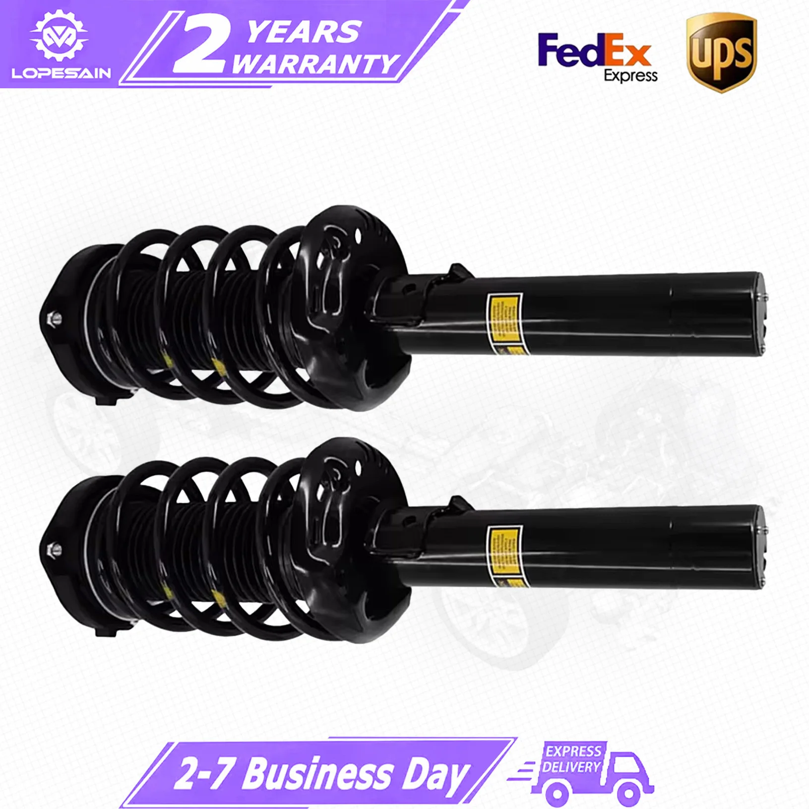 Pair For Front Left or Right Shock Strut Assy w/Magnetic For Audi TT TTS TTRS Quattro 2WD 8J0413029M 8J0413029D 8J0413029E