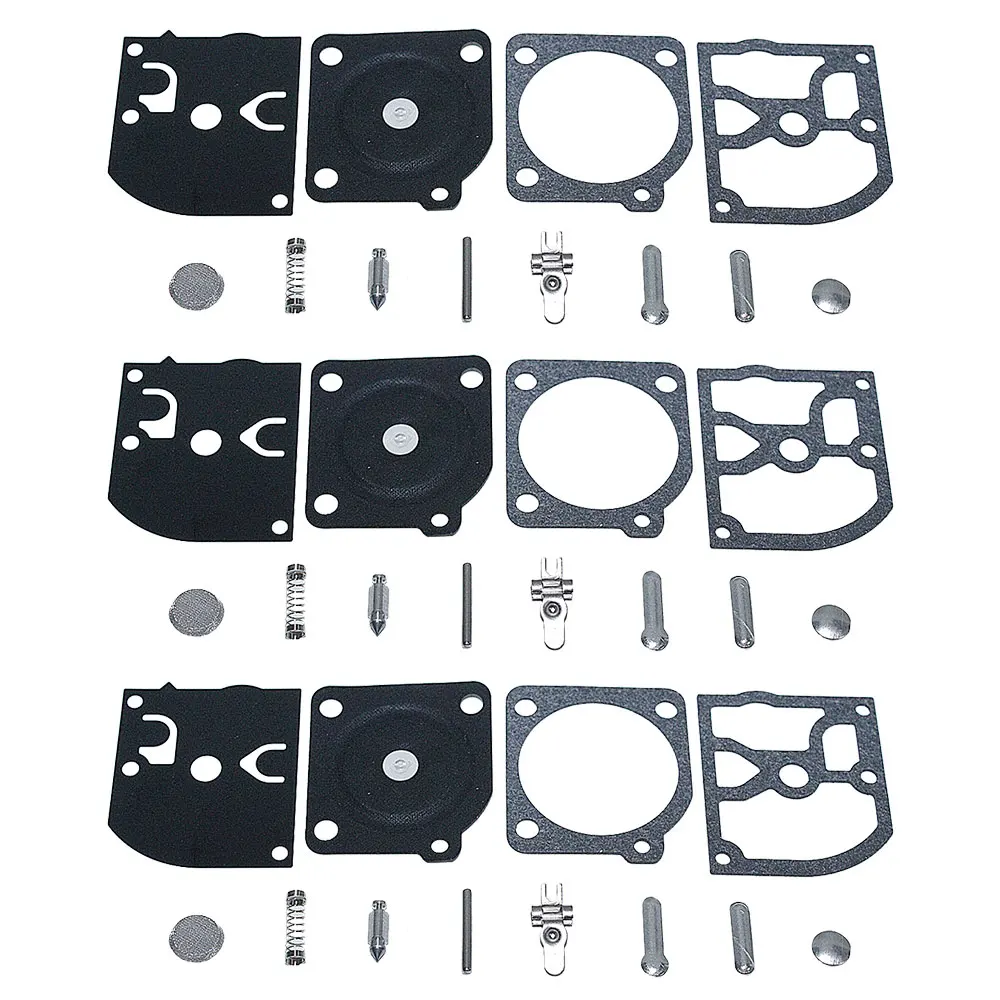 3pcs Carburetor Diaphragm Repair Gasket Kit For Husqvarna 136 137 141 142 ZAMA C1Q RB-137 Replacement Parts