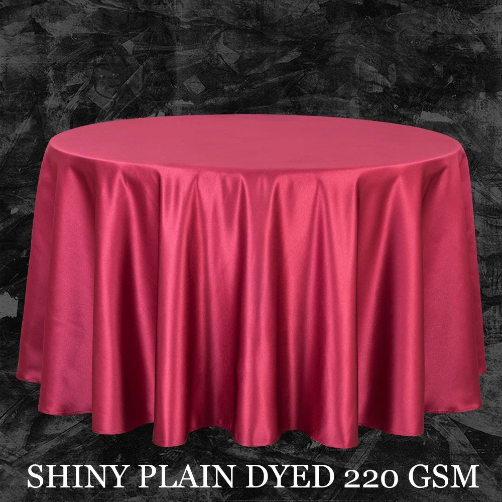 Polyester Thick Satin Tablecloths For Wedding Hotel Banquet Decor Round Table Cloth Dining Table Cover White Red Wholesale