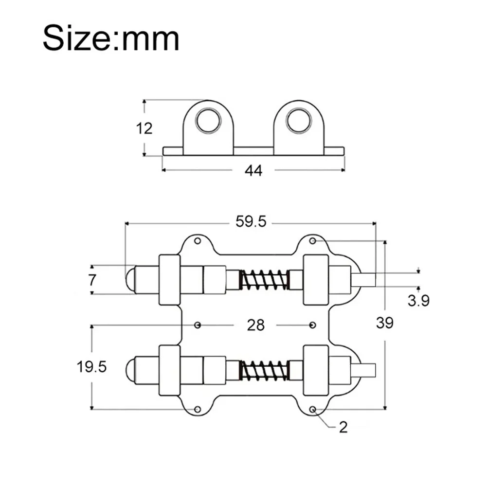 Brass Double Tremolo Bridge Assembly for Electric Guitar Stabilization and Consistent Tremolo Return Without Pitch Drift