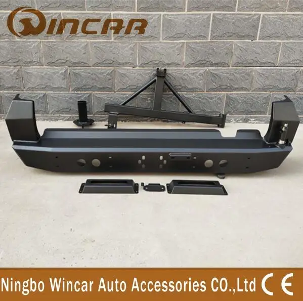 Steel Material Single Wheel Holder Rear Bullbar For FJ120