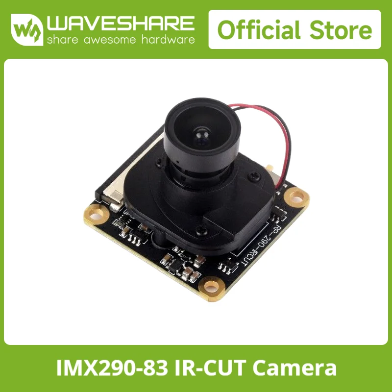 Waveshare IMX290-83 IR-CUT Camera, Starlight Camera Sensor, Fixed-Focus, 2MP, Supports Raspberry PI 4B/3B+ /3A+/Zero/Zero 2 W