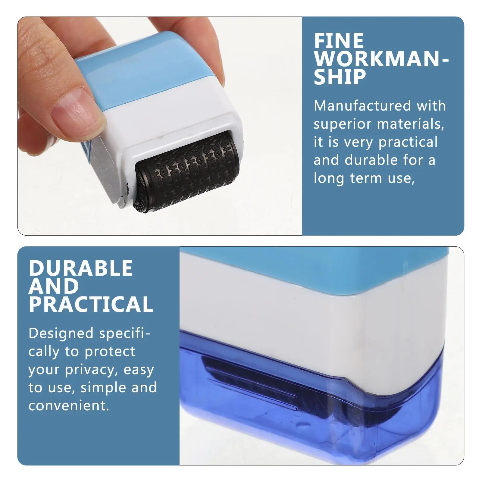 Vertraulichkeitssiegel, Identitätsdiebstahlschutz, Rollstempel, Haushaltsadresse, Blocker, rollende Bauchmuskeln, Privatsphäre, Multifunktionsbüro