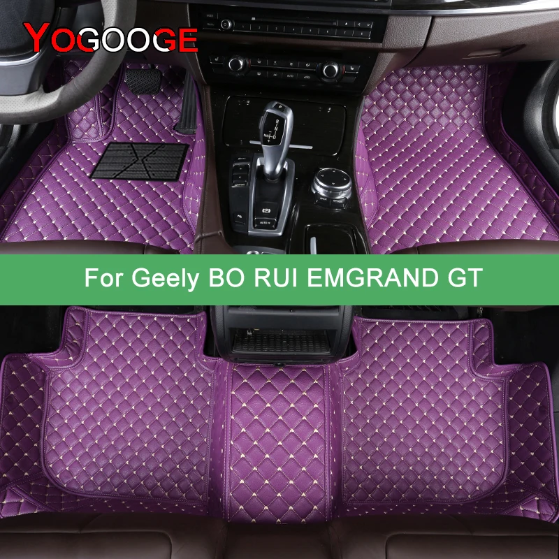 YOGOOGE Custom Car Floor Mats For Geely Emgrand GT Auto Carpets Foot Coche Accessorie