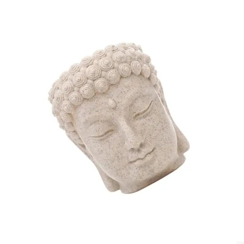 Macetero con escultura Budas único, para plantas pequeñas, hierbas en espacios para Patios y salas estar, P9YB