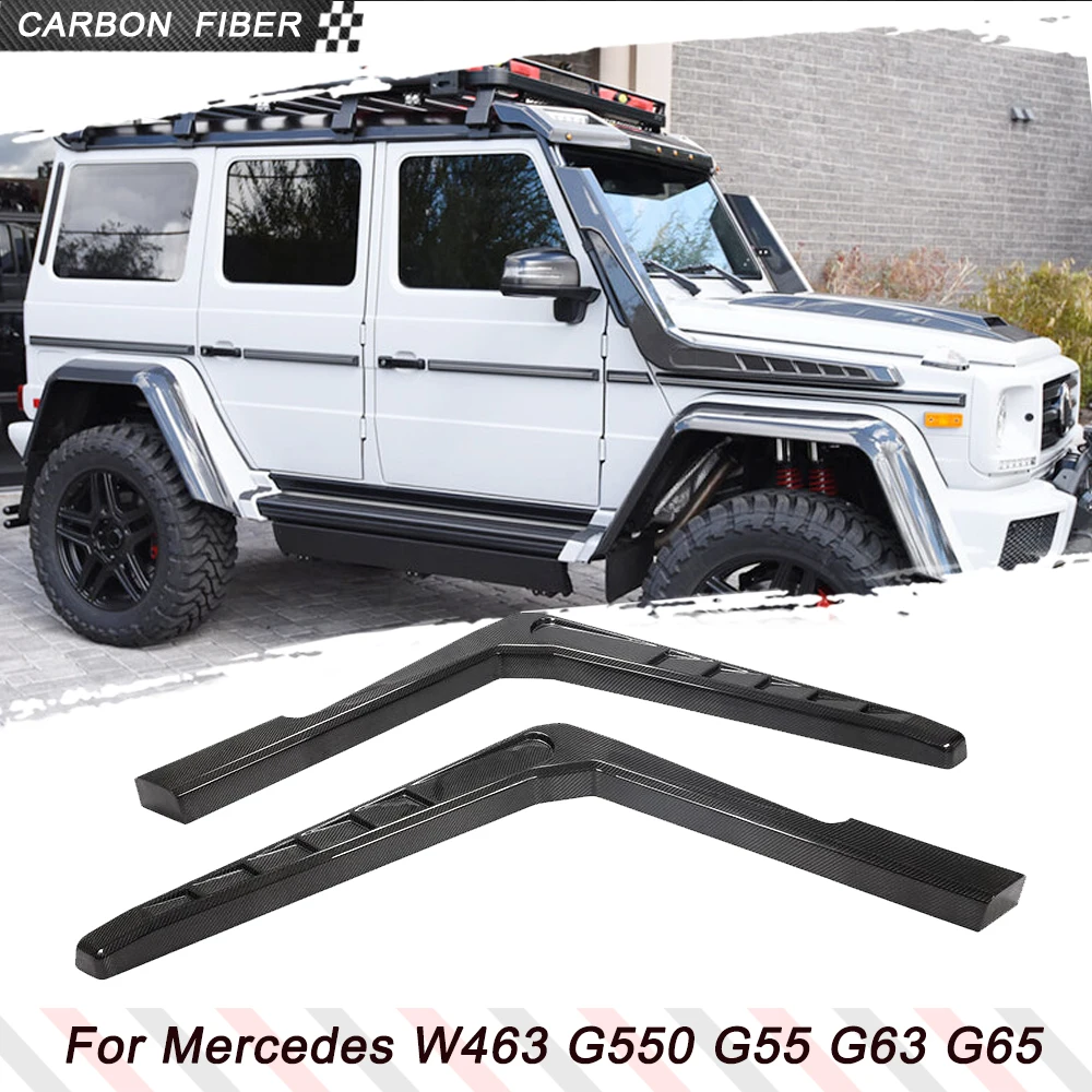 Carbon Fiber Car Air Intakes Cober Snorkel Fits for Mercedes-Benz G Wagon W463 G500 G550 G55 G63 G65 AMG 2004-2018 Car Body Kits