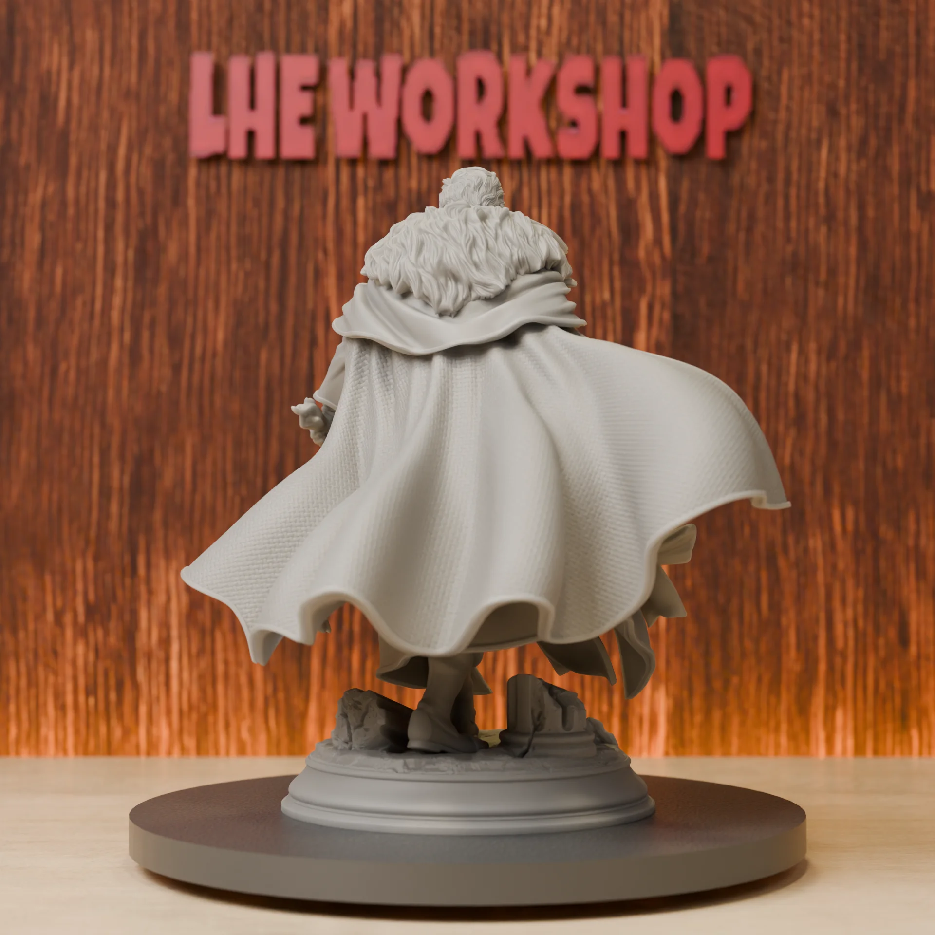 Human Sorcerer Miniatures | 28mm-75mm | Resin 3D Printed DND Pathfinder Mini | Unpainted Grey