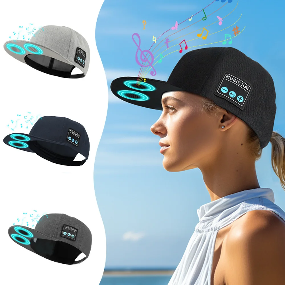 

Wireless Speaker Hat Bluetooth 5.4 Dual Speaker Outdoor Sports Music Playback Duckbill Hat