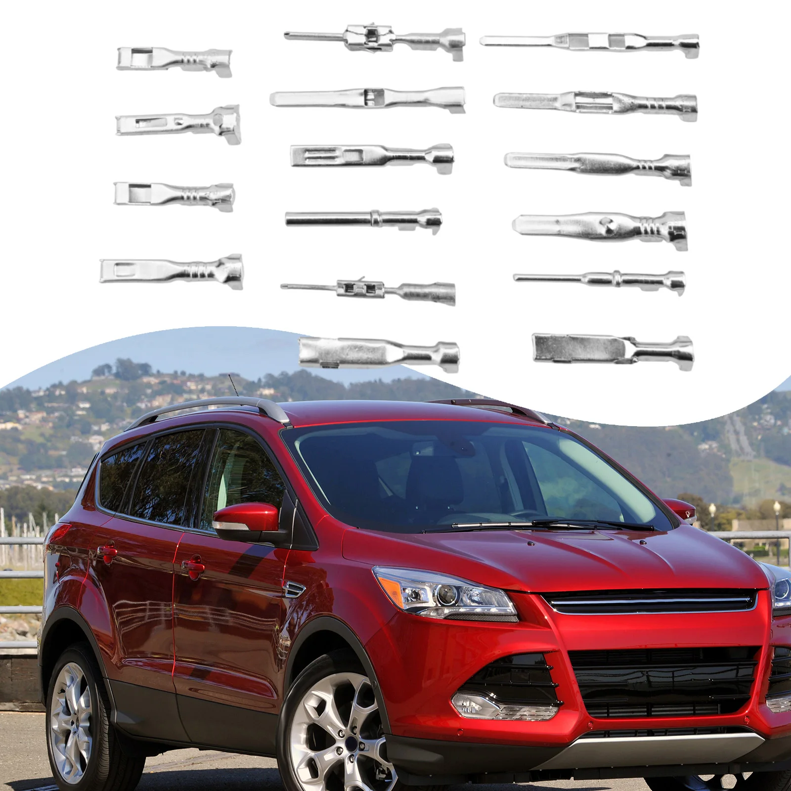Crimp Terminal Pins Kit 290Pcs of Lightweight Tinned Copper Connectors for Secure Automotive Electrical Connections