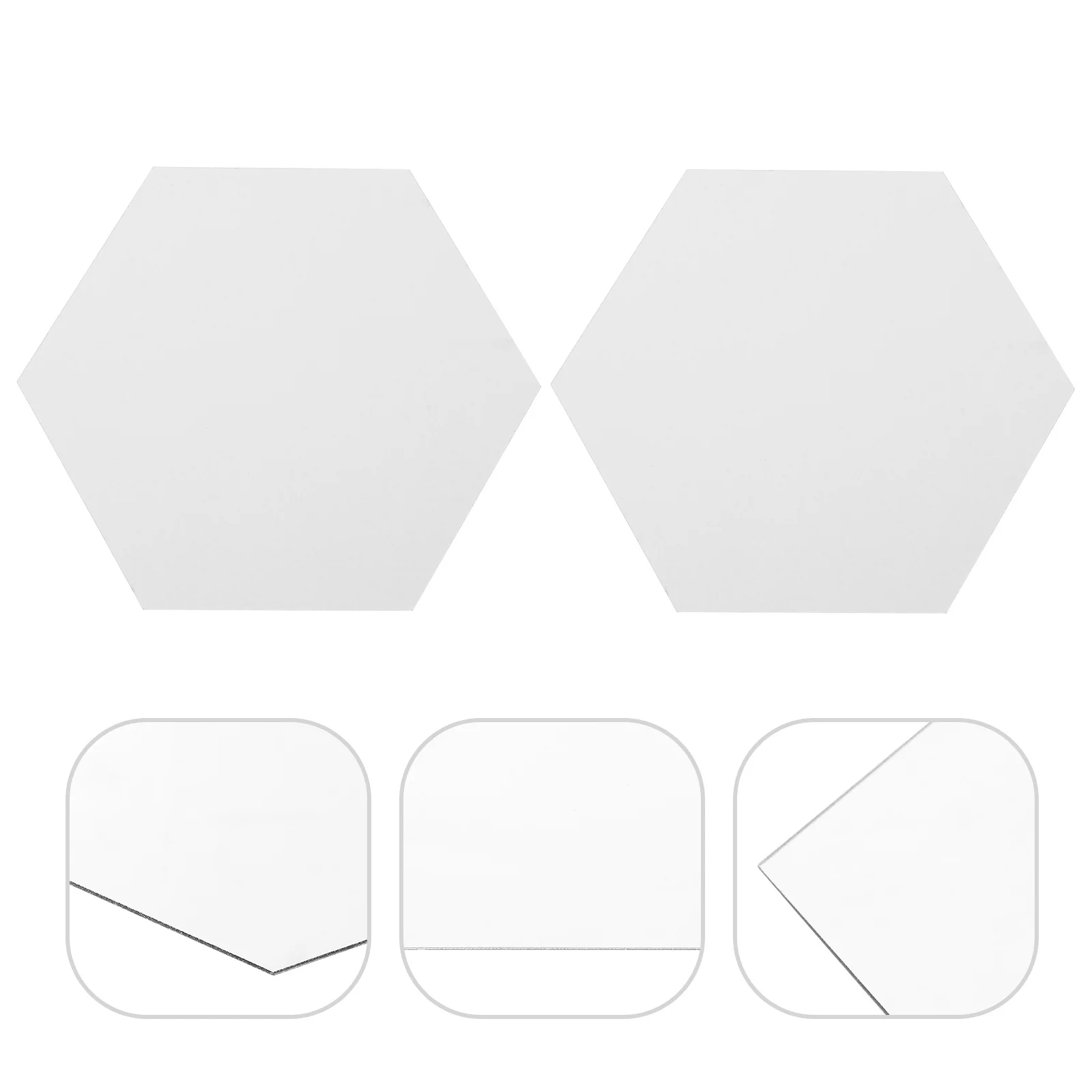

12Pcs Hexagon Mirror Wall Tiles Acrylic Wall Stickers for Living Room Bedroom DIY Decorative Reflective Mirror Decals