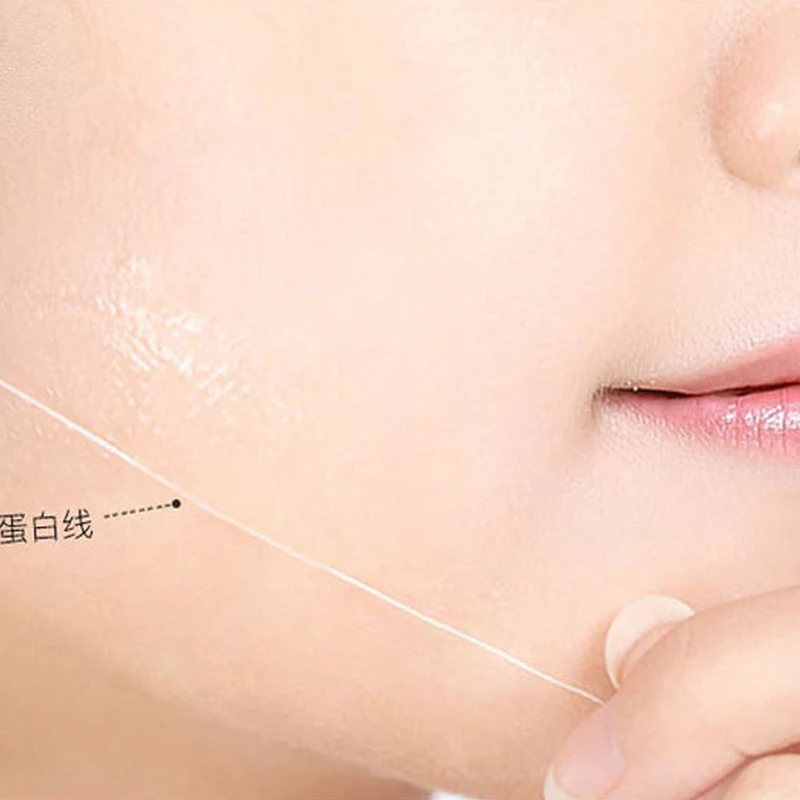 Face Lift Silk Fbroin Line Carving Essence Absorbable Radar Thread No Needle Collagen Facial Lift Hyaluronic Tightening Care