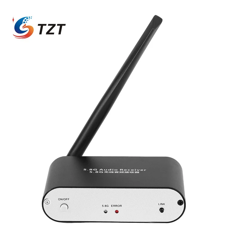 TZT T58G-B HiFi 5.8 جيجا هرتز جهاز إرسال الصوت اللاسلكي/استقبال موسع الصوت دعم البصري/محوري/AUX/AMP/USB المدخلات