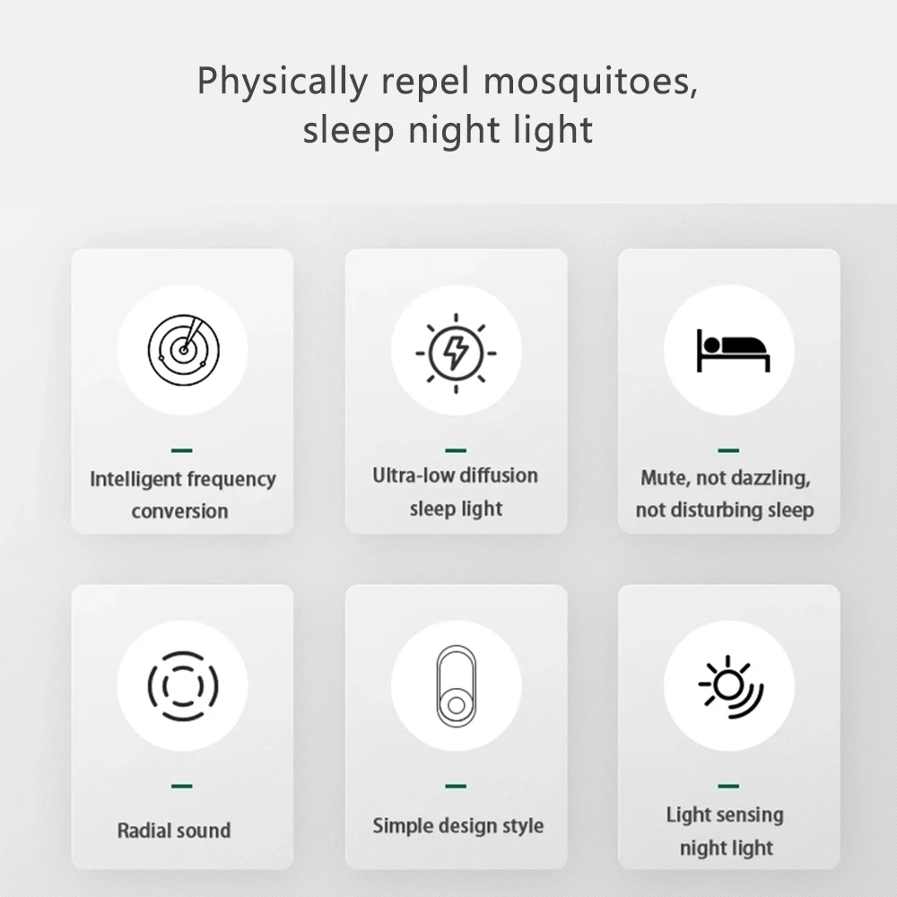Xiaomi-repelente de insectos ultrasónico, repelente electrónico de mosquitos, ratón, Araña, cucarachas, portátil, 2 uds.