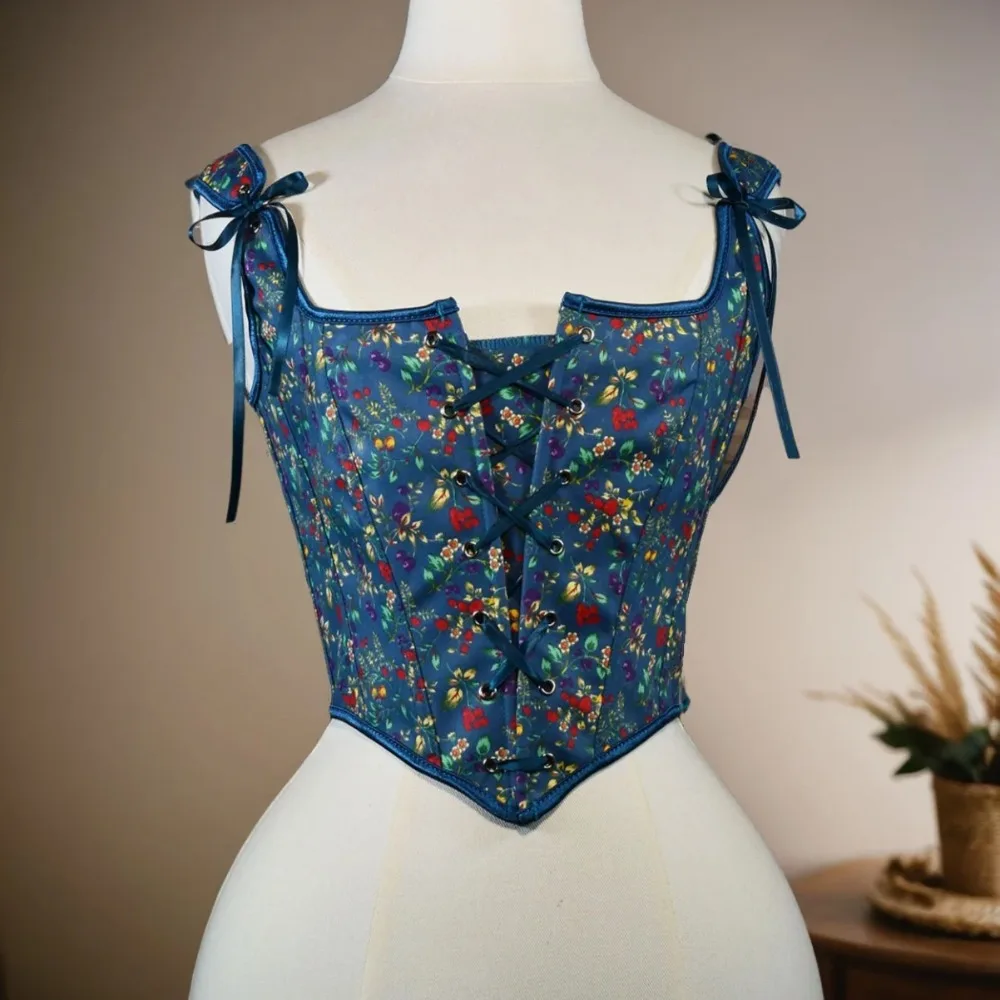 

Women Corset Bustier Lace Up Front Boned Vintage Palace Bodices Slimm Waist Tight Vest Tube Tops Tummy Control Stage Coustume