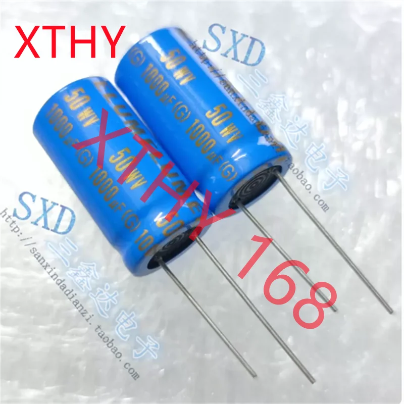50V1000UF 1000UF50V Blue Robe original ELUM non-polar NP audio divider capacitor 16 * 30