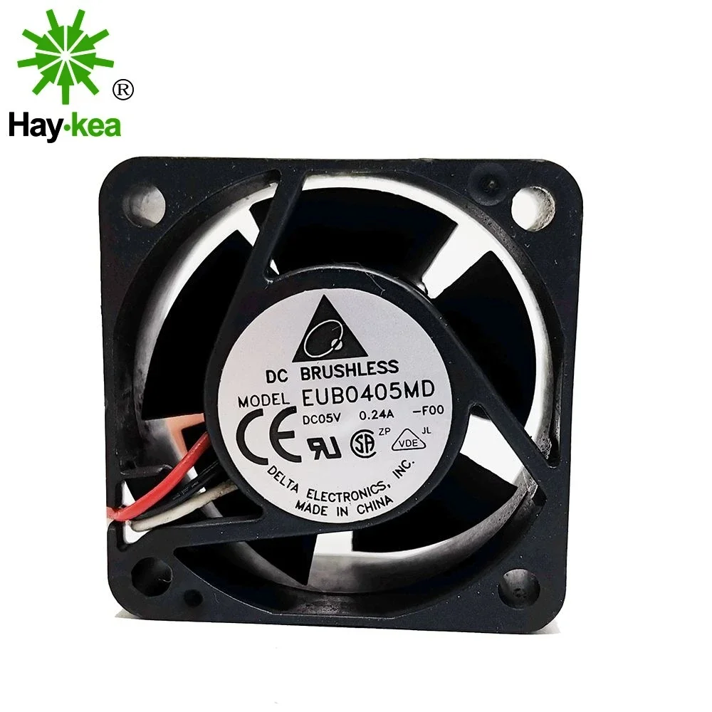 For Delta EUB0405MD F00 40x40x20 DC 5V 0.24A 3-line Switch Server Quiet Cooling Fan