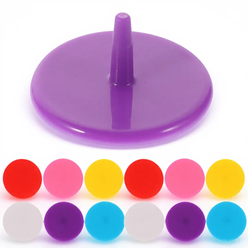 100Pcs Golf Ball Markers Strong Plastic Construction Resists Damage Long Service Life Convenient Insertion Into Soil Fast Setup