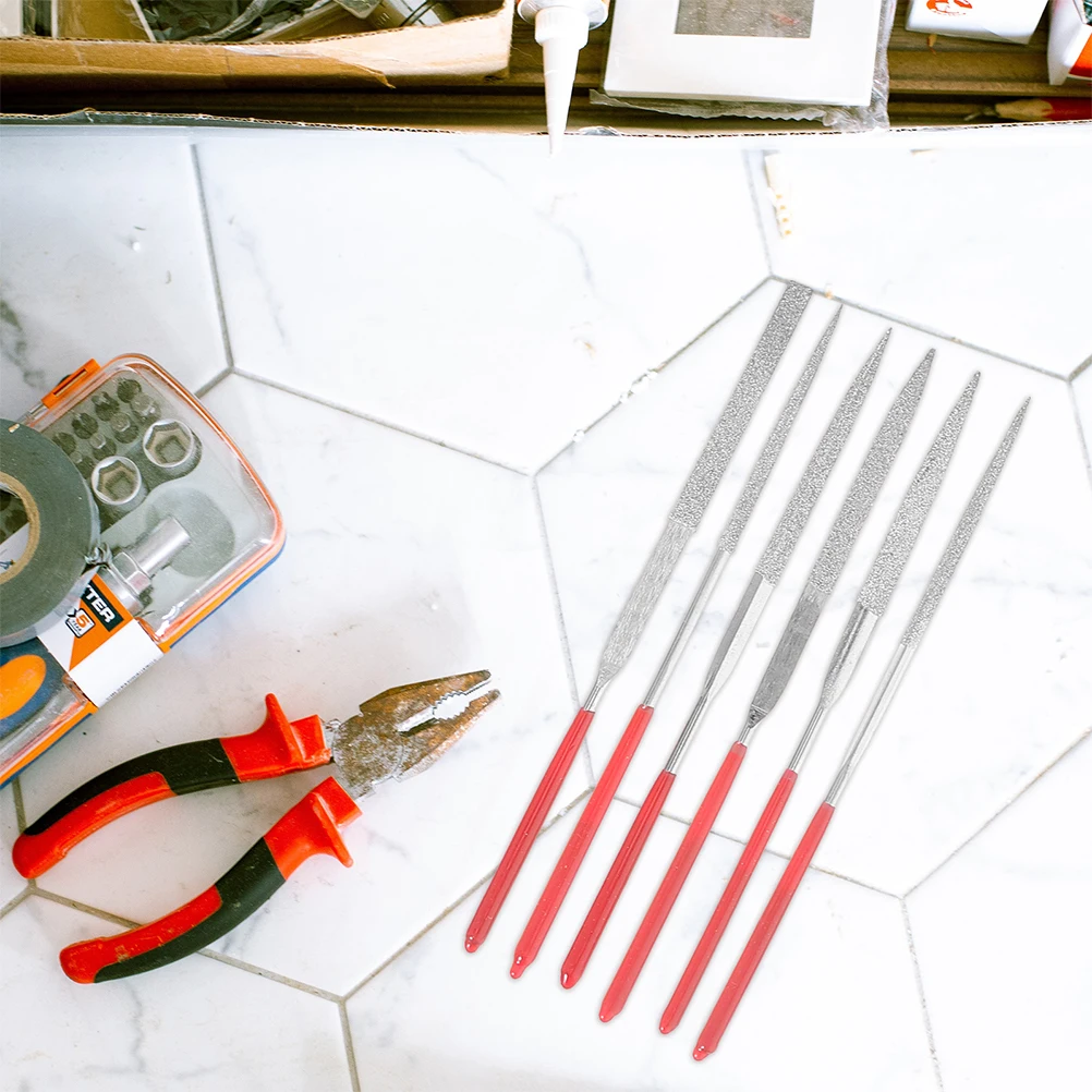 1 Set Diamond Needle File Set Needles Files For Crafts Jewelers Files Metal Glass Wood Stone Sanding Tools Precision Hand Craft