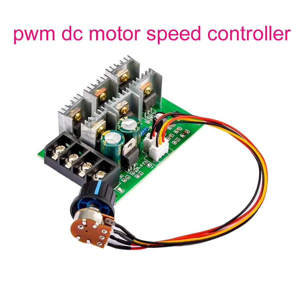 PWM DC Motor Speed Controller 9-55V 40A 2000W DC Motor Pump Speed Regulator High Power Speed Controller 9V 12V 24V 36V 48V