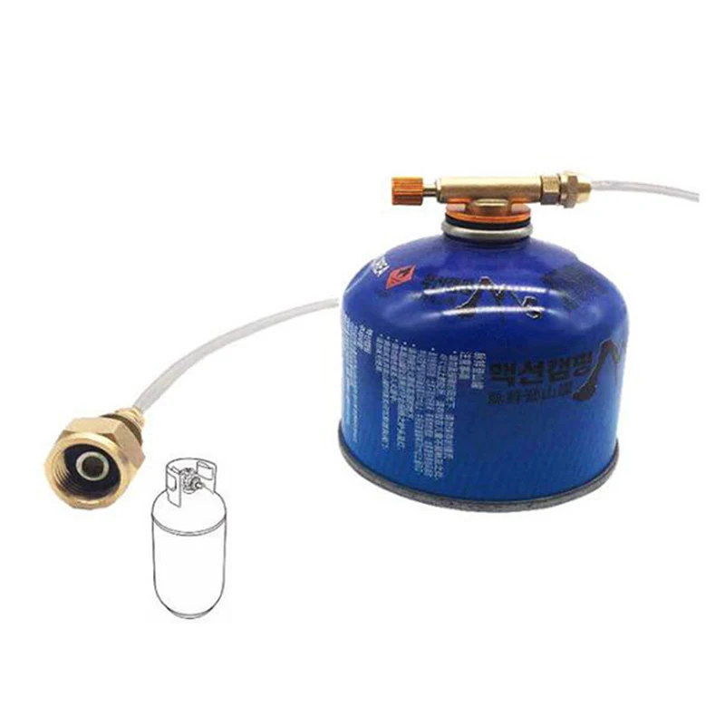 Outdoor Camping Gas Stove Propane Refill Adapter LPG Flat Cylinder Burner Gas Charging Tank Coupler Container Adapter Save