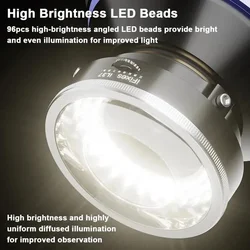 IFixes IL37 Microscope Polarized Ring Light Illuminator LED Lamp Rotatable Analyzer 360° Ring Light lamp Polarized Light Tool