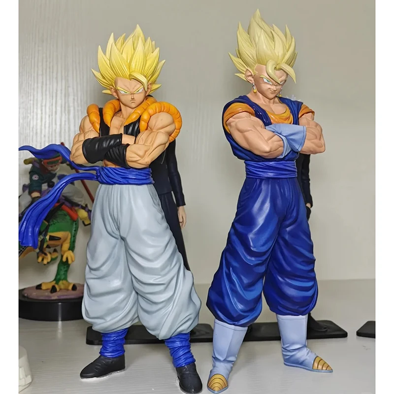 11.8inch Dragon Ball  Figuras Gogeta Action Figure With Two Heads Dbz Manga Figurine Anime Gk Statue Model Peripheral Toys Gift