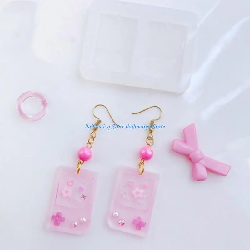 573B Resin Silicone Shaker Mold Epoxy Resin Molds Crystal Molds Keychain Earring Pendant Mold for DIY Jewelry Craft