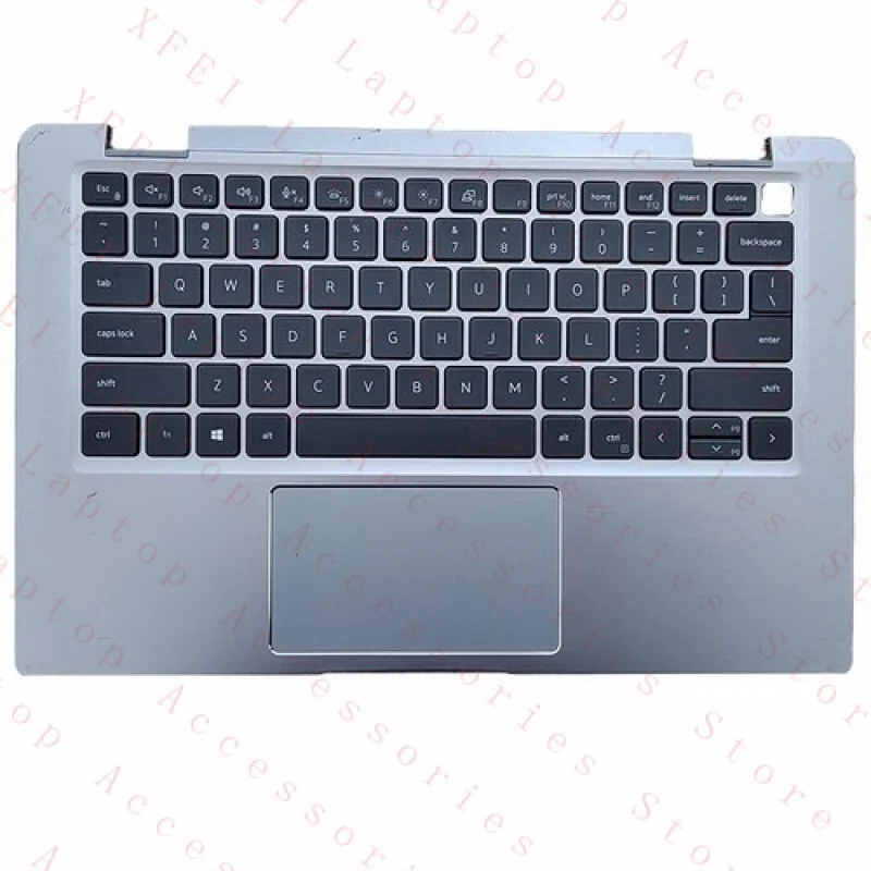 ที่วางมือ F 0HVM1J สำหรับคีย์บอร์ดและทัชแพด Dell Latitude 7320 E7320 รุ่น US