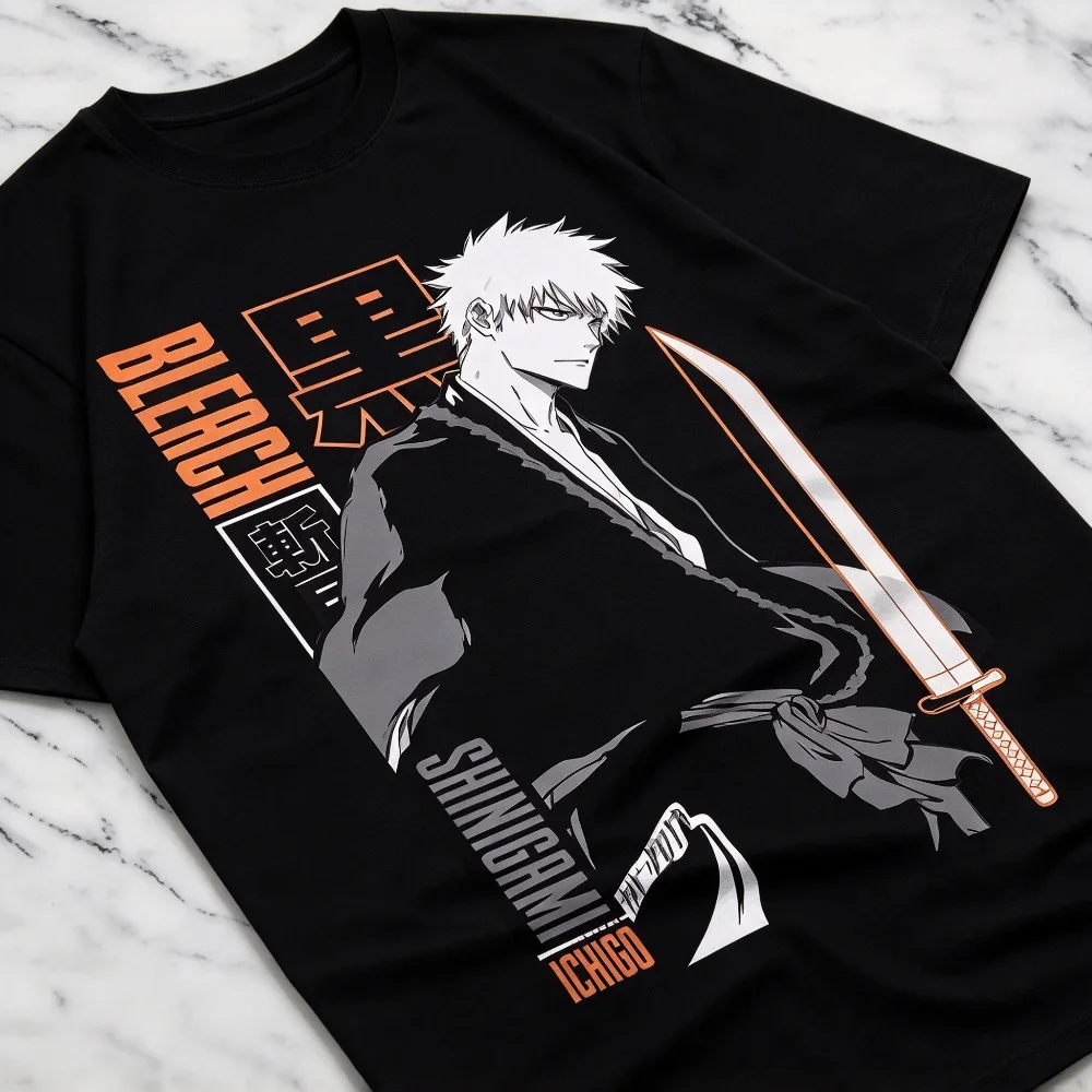 2026 New Unisex Summer Streetwear Oversized Short Sleeve T-shirt Samurai Warrior Figure Print Casual Fashion Daily Wear Tee Tops