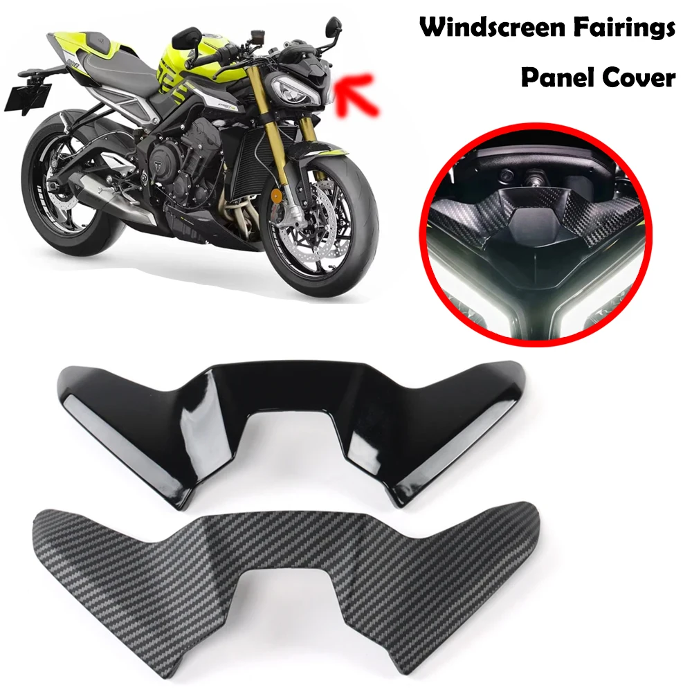 NEW Motorcycle Mini Windscreen Fairings Panel Cover Fit For STREET TRIPLE 765R RS MOTO 2 2023-2024 motorcycle accessories