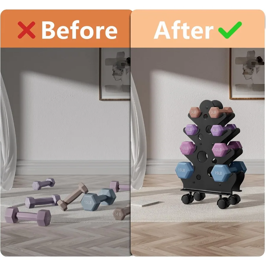 حامل رف الدمبل فقط الدمبل غير متضمن رف تخزين الدمبل الموفر للمساحة مع أو بدون عجلات لصالة الألعاب الرياضية المنزلية الفعالة