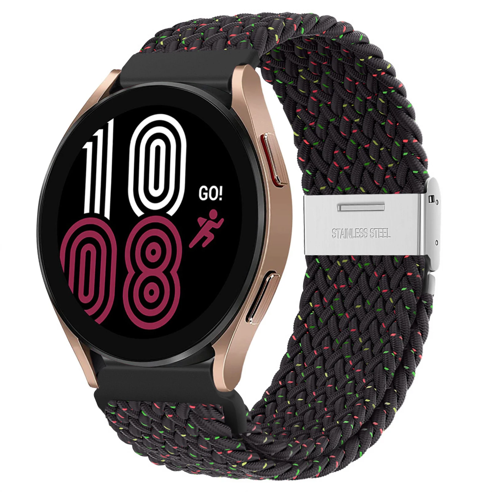 Bracelet 20/22mm pour Samsung Galaxy Watch 7 5/pro/4/6/classique/46mm/active 2 3 bracelet correa tressé Huawei GT/2/3 Pro 5 4 bandes