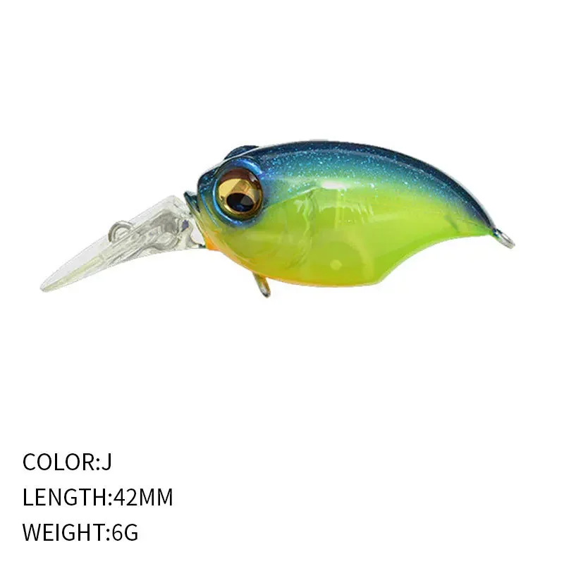 Kurbel Griffon Wobbler Angelköder Japanisches Design Noise Crankbait 6g 42mm Schwimmender Kurbelköder für Barsch Barsch Hecht Pesca